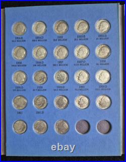 Roosevelt Dime Collection Starting 1946-1964/Album. All 48 Silver Dimes