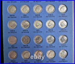 Roosevelt Dime Collection Starting 1946-1964/Album. All 48 Silver Dimes