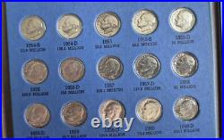 Roosevelt Dime Collection Starting 1946-1964/Album. All 48 Silver Dimes