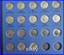 Roosevelt Dime Collection Starting 1946-1964/Album. All 48 Silver Dimes