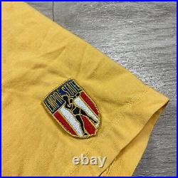 Roots of Fight Shirt Mens Medium Yellow Mike Tyson Boxing State Games Syracuse