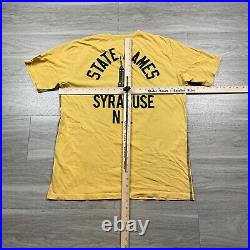 Roots of Fight Shirt Mens Medium Yellow Mike Tyson Boxing State Games Syracuse