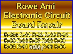 Rowe Ami Jukebox Electronic Circuit Board Repair All Models R-80s To R-94