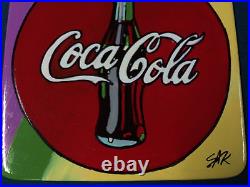 STEVE KAUFMAN ALL original Coca Cola painting drawing SIGNED COA Plate