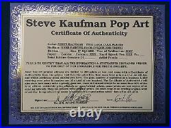 STEVE KAUFMAN ALL original Coca Cola painting drawing SIGNED COA Plate