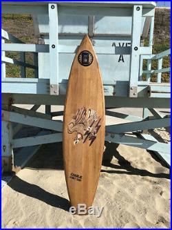 SURFBOARD ALL WOOD WEBSTER ORIGINAL Vietnam 1st Calvary- Charlie Don't Surf