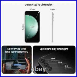 Samsung Galaxy S24 FE/S23 FE 128GB Unlocked Android Smartphone All Colors A++