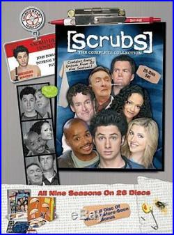 Scrubs The Complete Series All Seasons 1-9 26 DVD Collection Collectible Box Set