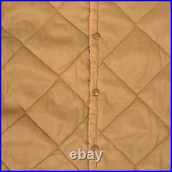 Sears Vintage 70s Quilted Bomber Jacket L Made in USA Men's Beige Workwear