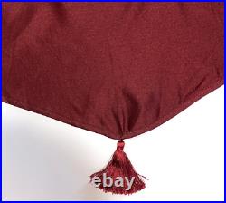 Set 8 JC Penney Curtains & Valances Window Treatments Drapes Dark Red Decorator