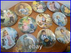 Set Of 12 Reco Nursery Rhyme Plates Limited Edition(Vintage)John McClelland