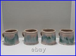 Set Of 4 Edgecomb Potters Soup Coffee Tea Mugs Made in the USA