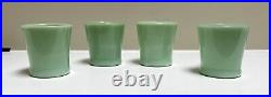 Set Of 4 Fire King Jadeite Mug D Handle Vintage