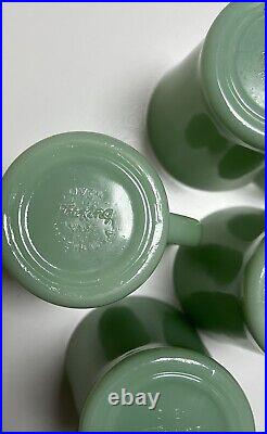 Set Of 4 Fire King Jadeite Mug D Handle Vintage Set Of 4 Fire King Jadeite Mug D Handle Vintage