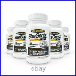 Sizegenix All Natural Male Enhancement 100% Natural Made In USA 5 Bottle