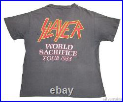 Slayer Vintage T Shirt 80's 1988 Tour Concert Root Of All Evil Thrash Metal Band