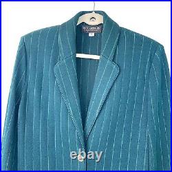 St. John Collection By Marie Gray Knit Blazer Womens Size 12 Vintage Made In USA