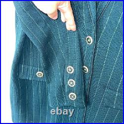 St. John Collection By Marie Gray Knit Blazer Womens Size 12 Vintage Made In USA