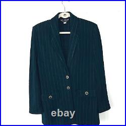 St. John Collection By Marie Gray Knit Blazer Womens Size 12 Vintage Made In USA