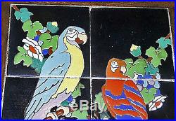 Superb All Original California Made Taylor Macaw Six Tile Twist Leg Table