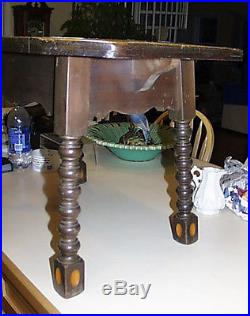 Superb All Original California Made Taylor Macaw Six Tile Twist Leg Table