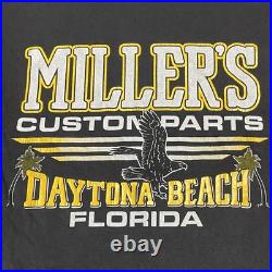 Sz XL- Vintage Harley Davidson Daytona Beach 91' hog shirt men's black biker USA