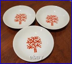THE FOUR SEASONS Restaurant Ware THREE(3) FALL Butter Pat Dishes 4S. INC. NYC