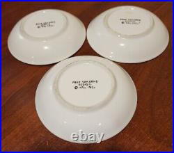 THE FOUR SEASONS Restaurant Ware THREE(3) FALL Butter Pat Dishes 4S. INC. NYC