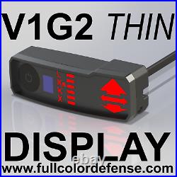 THIN ALL RED V1G2 GEN2 Valentine One Concealed Display! Rear or Side Cord