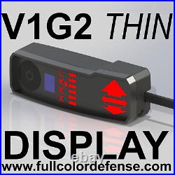 THIN ALL RED V1G2 GEN2 Valentine One Concealed Display! Rear or Side Cord