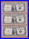 THREE Sequential CRISP UNCIRCULATED 1935 C $1 Silver Certificates ALL GEMS