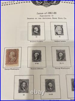 The All American Stamp Album 1847-1972 With Several Collectible Stamps- See Photos