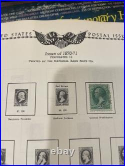 The All American Stamp Album 1847-1972 With Several Collectible Stamps- See Photos