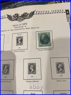 The All American Stamp Album 1847-1972 With Several Collectible Stamps- See Photos