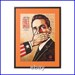 The Cost Of Free Speech 18 x 24 Framed Canvas Art