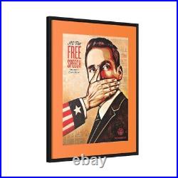 The Cost Of Free Speech 18 x 24 Framed Canvas Art