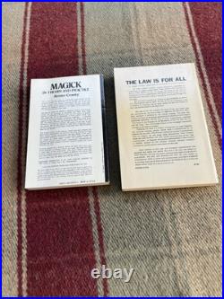 The Law Is For All Aleister Crowley 1975 First Print. Magick book lot