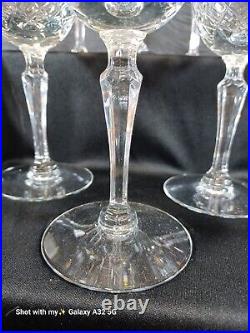Tiffin Franciscan ELYSE Elegant Crystal Water Goblets Wine Glasses Set of 10 EUC
