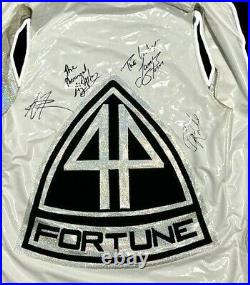 Tna Aj Styles Ring Worn Fortune Set Signed By All 4 Members Of Fortune With Coa