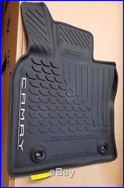 Toyota Camry 2018 All Weather Rubber Floor Liner Mat Set OEM NEW