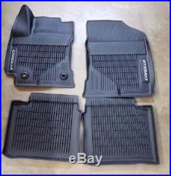 Toyota Corolla 2014-2019 Black All Weather Rubber Floor Liner Mats Set