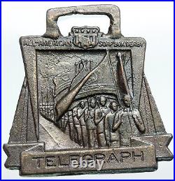 UNITED STATES USA Old Telegraph All-American Soap Box Derby Token Medal i90725