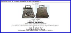 UNITED STATES USA Old Telegraph All-American Soap Box Derby Token Medal i90725