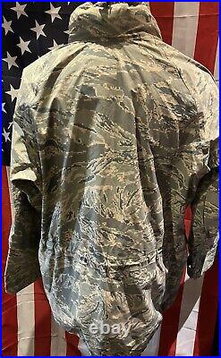 USAF Issue ABU Camouflage Gore-Tex Waterproof All Purpose Environmental Parka