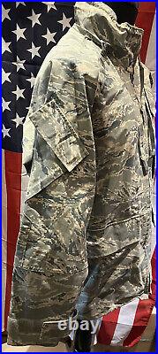 USAF Issue ABU Camouflage Gore-Tex Waterproof All Purpose Environmental Parka