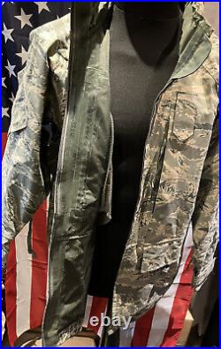 USAF Issue ABU Camouflage Gore-Tex Waterproof All Purpose Environmental Parka