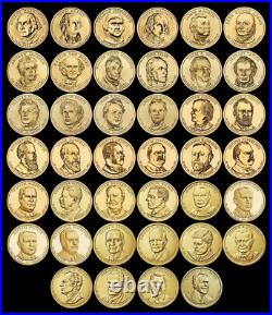 USA 40 1$ Presidential Coins A Complete set FREE Domestic Shipping