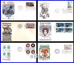 US 1940s 1990s Lot of 440 First Day Covers All Scanned Great Variety