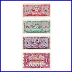 US MPC Series 641 5, 10, 25 Cents & 1 Dollar All Nice AU