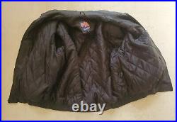 US Marine Corps Jacket Coat Black Leather Bomber Mens 2XL USA was $390